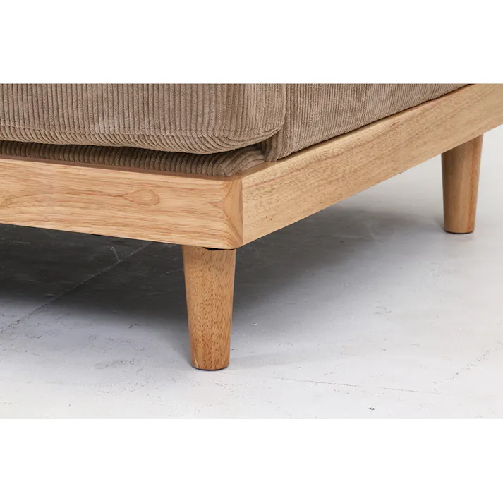 コーデュロイソファ フェリーチェ ブラウン 2人掛け【別送品】