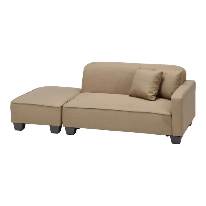 ローソファ 胡坐 ベージュ【別送品】