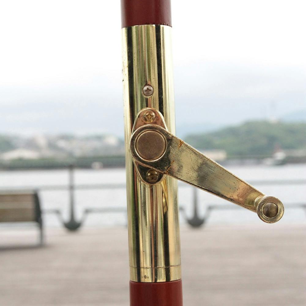 木製パラソル アイボリー 木製 幅270×奥行270×高さ254cm【別送品