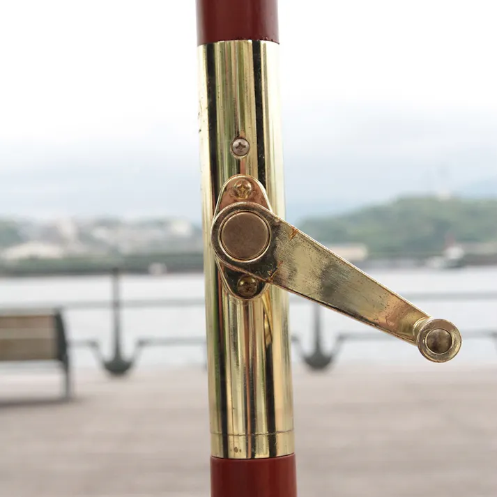 木製パラソル アイボリー 木製 幅270×奥行270×高さ254cm【別送品】