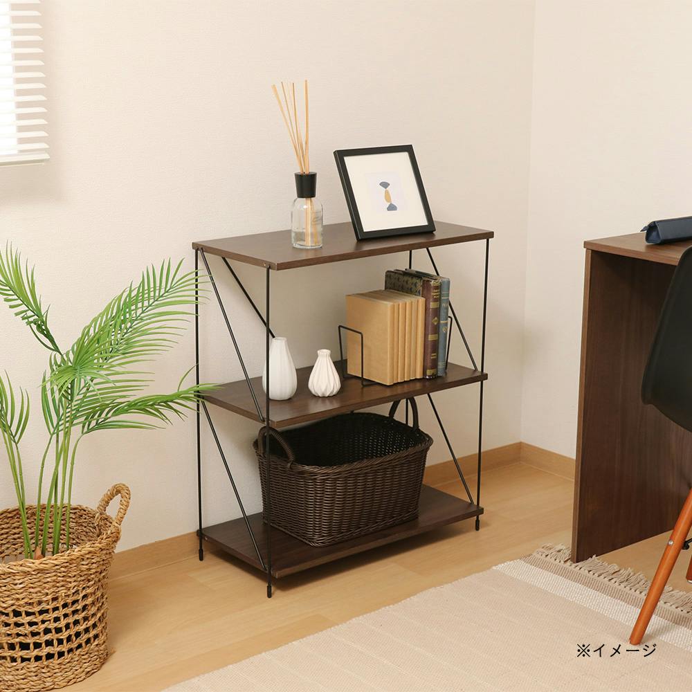 EZBO ワイヤーラック 3段 60幅 BR | スチールラック・メタル製ラック