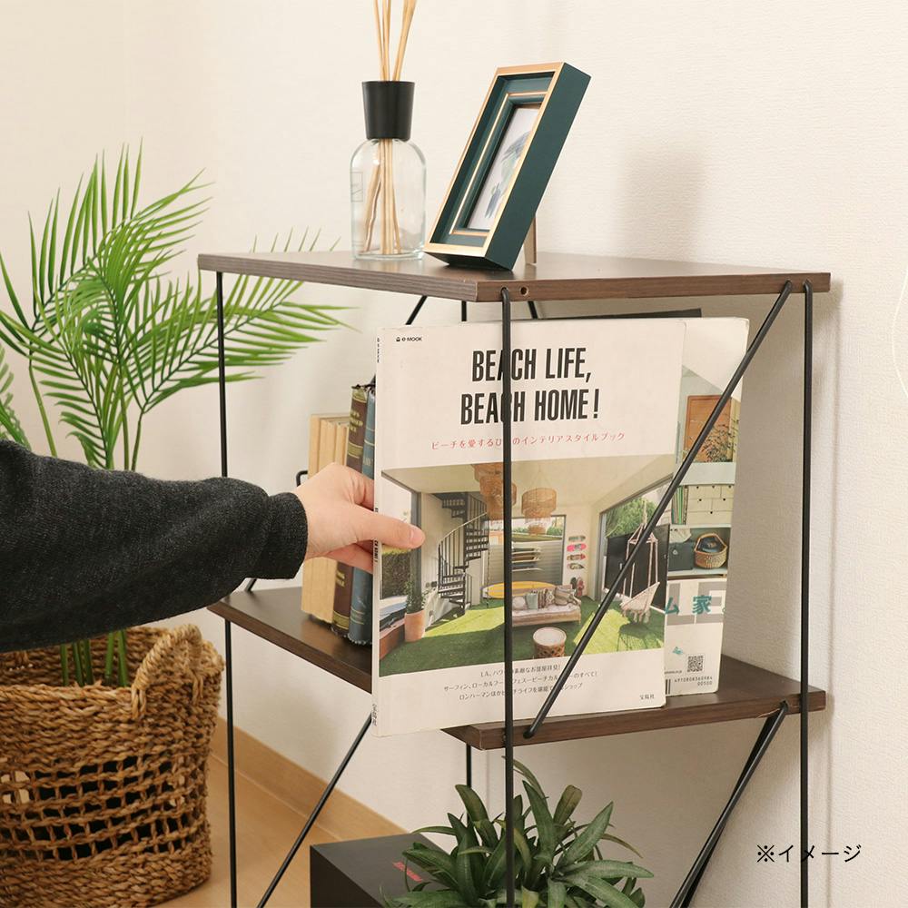 ワイヤーラック ブラック D45cmタイプ キャスター無し H181cm 5段 W60.9cm ワイヤーラック D45cmタイプ キャスター無し H90cm 3段 D45.7cm W90.7cm