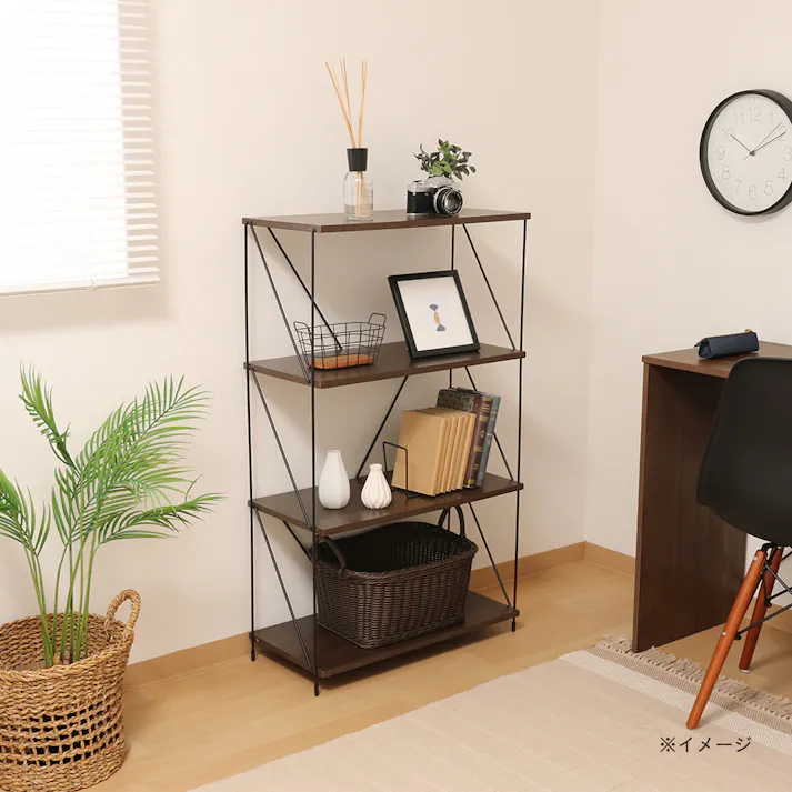 EZBO ワイヤーラック 4段 60幅 BR