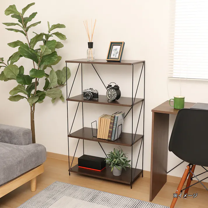 EZBO ワイヤーラック 4段 60幅 BR