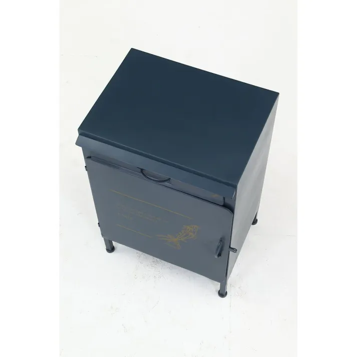 宅配ボックス マーガレット ネイビー 幅46cm高さ70cm奥行36.3cm【別送品】