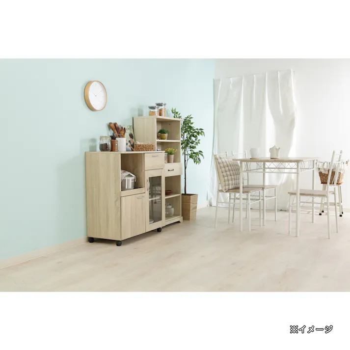 キッチンワゴン ホワイトオーク【別送品】