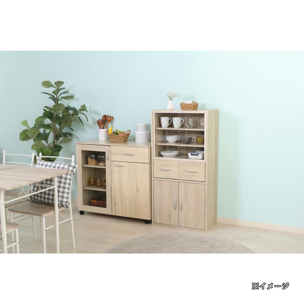 ミドルキッチンボード ホワイトオーク【別送品】 | キッチン収納
