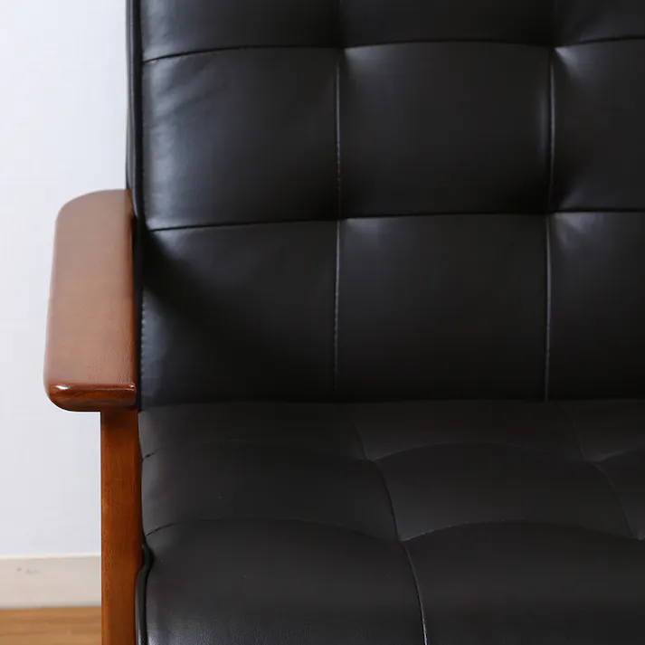 バイキャストPUソファ フレンズ ダークブラウン 1人掛け【別送品】