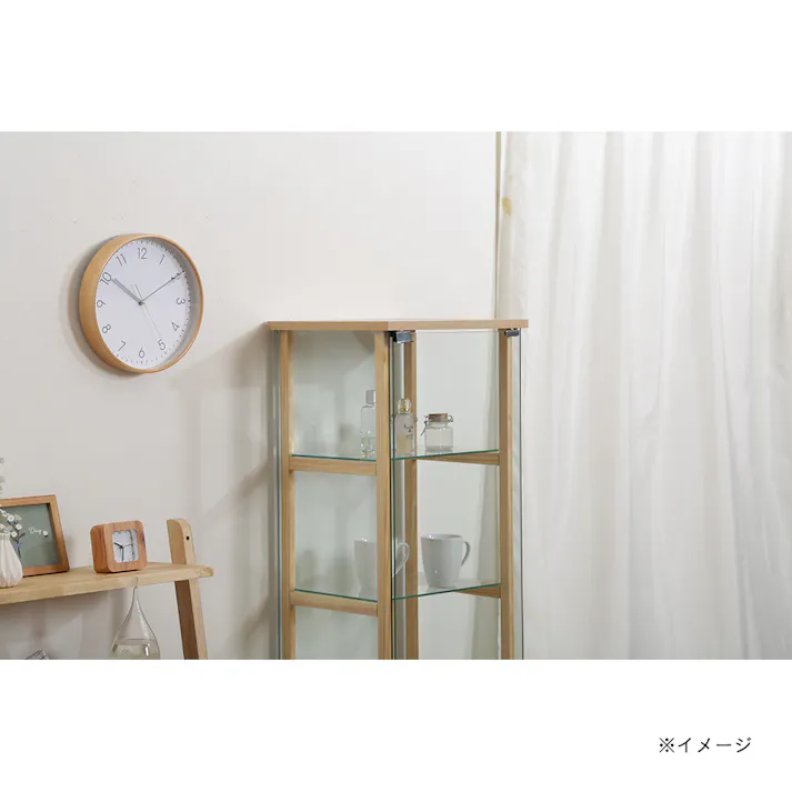 ガラスコレクションケース ウッドフレーム 4段【別送品】