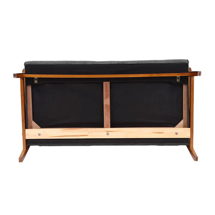 ファブリックソファ ミート 2P GY【別送品】