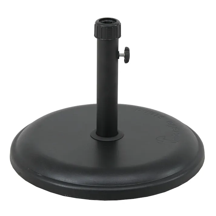 パラソルベース 15kg ブラック セメント 幅45×奥行45×高さ33cm【別送品】