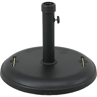 パラソルベース 22kg ブラック セメント 幅48×奥行48×高さ37cm【別送品】