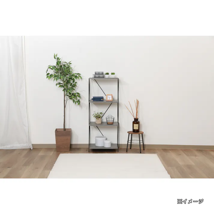 EZBOワイヤーラック4段 40幅 GY【別送品】