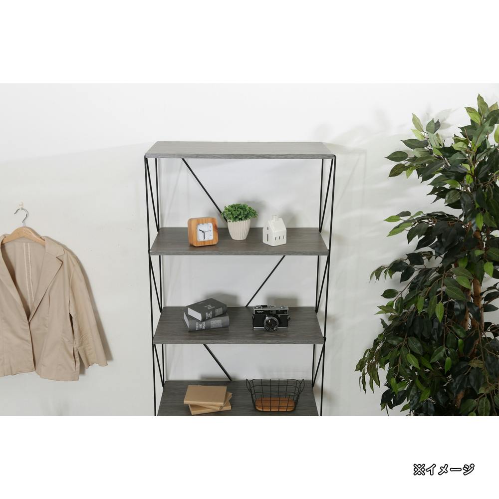 EZBOワイヤーラック6段 60幅 GY【別送品】 | スチールラック