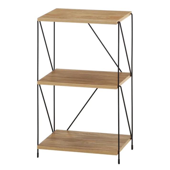 EZBOワイヤーラック3段 40幅 OAK NA【別送品】