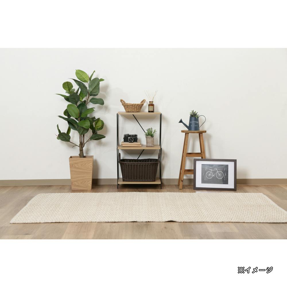 通常WEB価格3980円】EZBOワイヤーラック3段 40幅 OAK NA【別送品