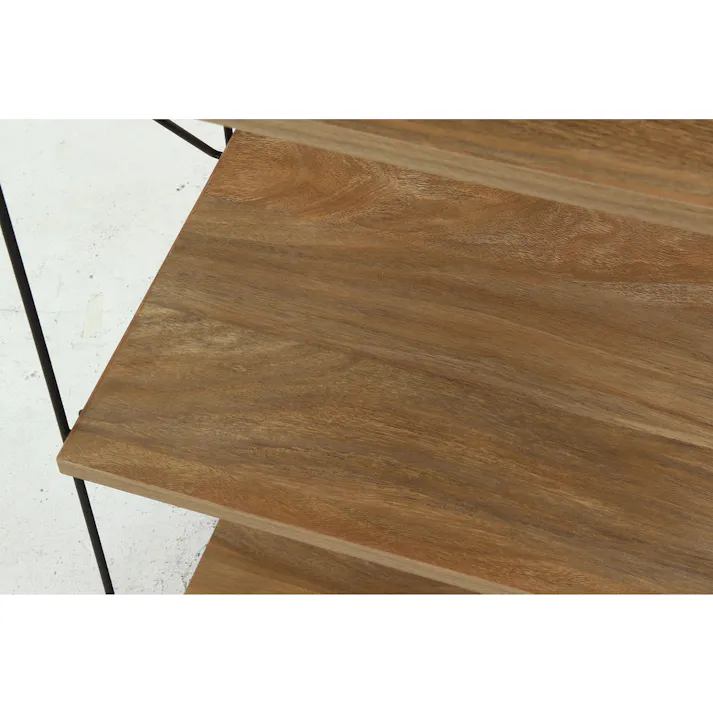 【通常WEB価格4980円】EZBOワイヤーラック4段 40幅 OAK NA【別送品】