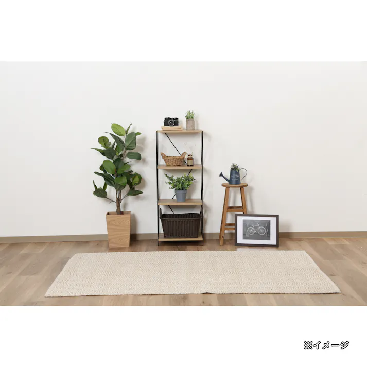 【通常WEB価格4980円】EZBOワイヤーラック4段 40幅 OAK NA【別送品】