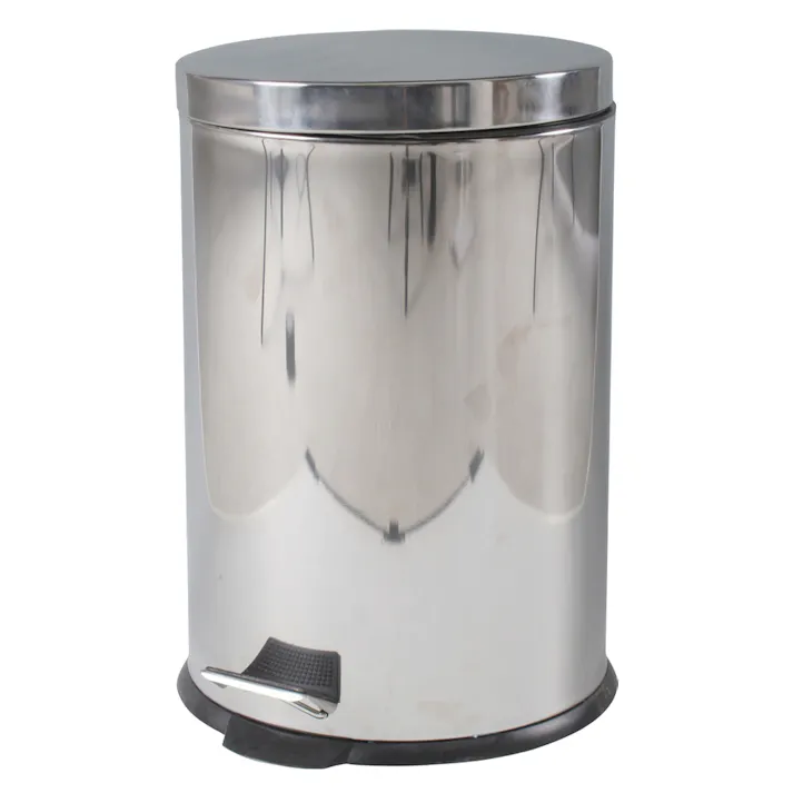 ステンレス ラウンドペダルペール 20L