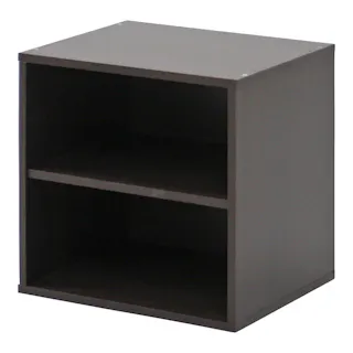 キューブボックス 棚付 ブラウン