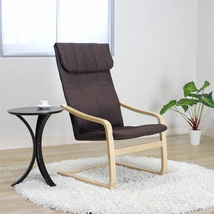 リラックスチェア スリム ブラウン【別送品】