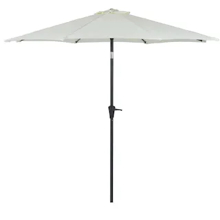 アルミパラソル アイボリー アルミ製 (約)幅270×奥行270×高さ234cm【別送品】