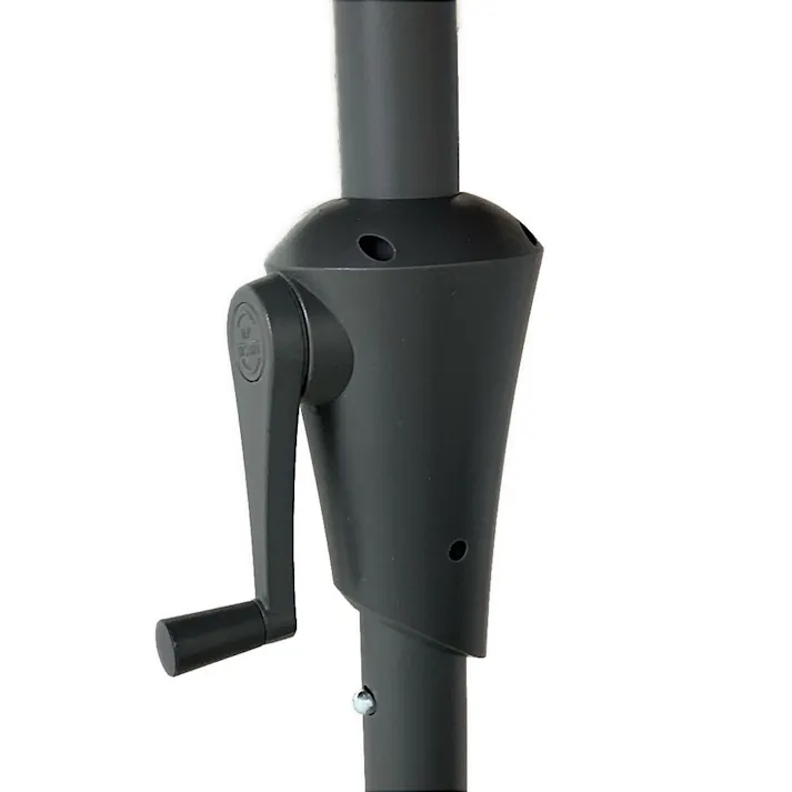 アルミパラソル アイボリー アルミ製 (約)幅270×奥行270×高さ234cm【別送品】