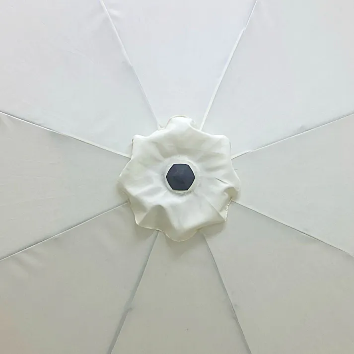 アルミパラソル アイボリー アルミ製 (約)幅270×奥行270×高さ234cm【別送品】