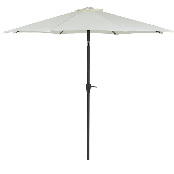 アルミパラソル アイボリー アルミ製 (約)幅270×奥行270×高さ234cm【別送品】