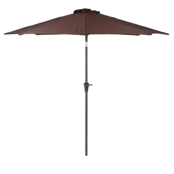 アルミパラソル ブラウン アルミ製 (約)幅270×奥行270×高さ234cm【別送品】