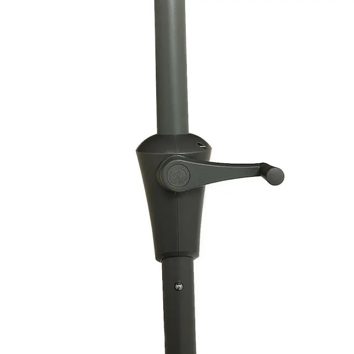 アルミパラソル ブラウン アルミ製 (約)幅270×奥行270×高さ234cm【別送品】