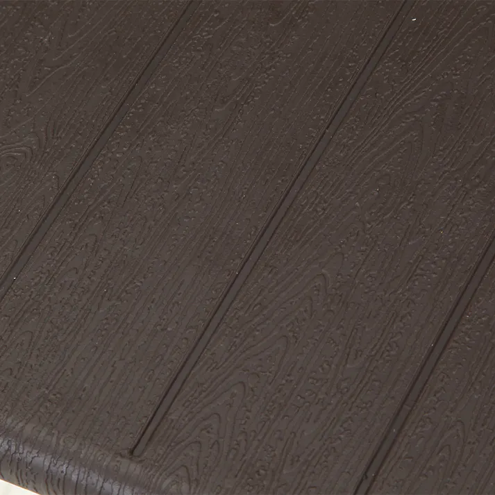 テーブル&チェア 3点セット ブラウン 木目調【別送品】