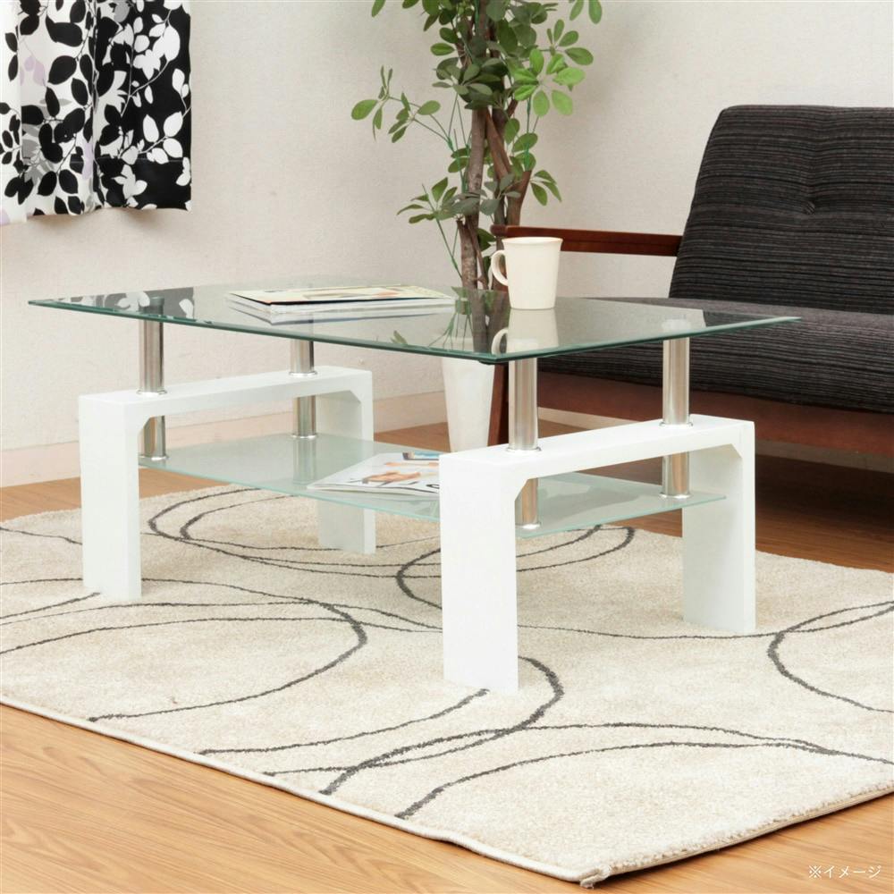 センターテーブル フォーカス ホワイト【別送品】 | テーブル・机