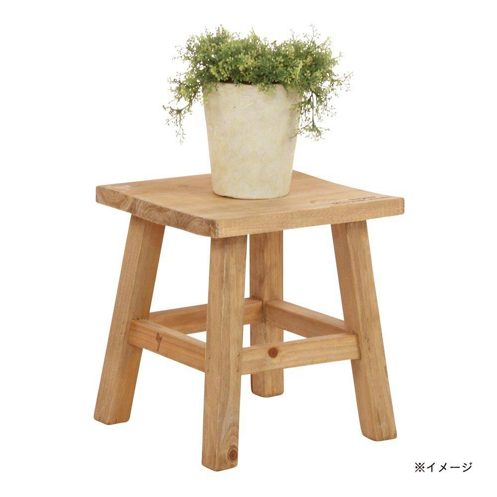 木製フラワースタンド ロー スクエア ブラウン(販売終了) | 鉢