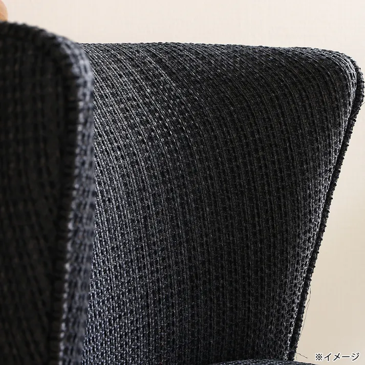 ダイニングチェア クラム ファブリック グレー【別送品】