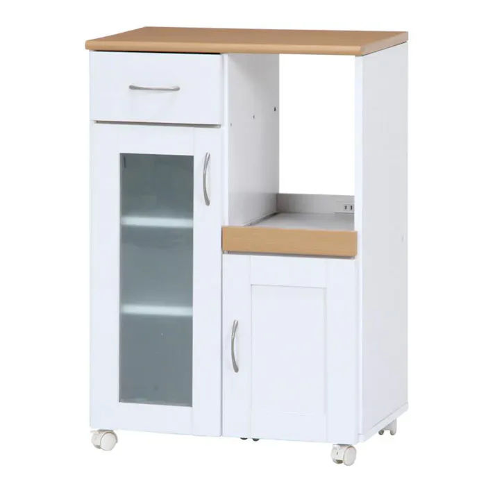 キッチンカウンター サージュ ホワイト×ナチュラル 60幅