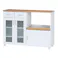 キッチンカウンター サージュ WH×NA 120幅【別送品】