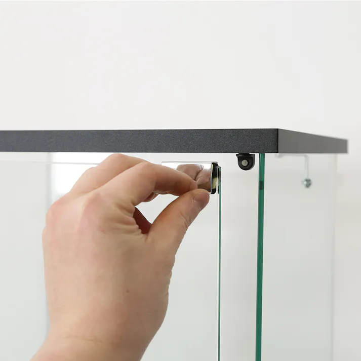 ガラスコレクションケース(クリア)4段【別送品】