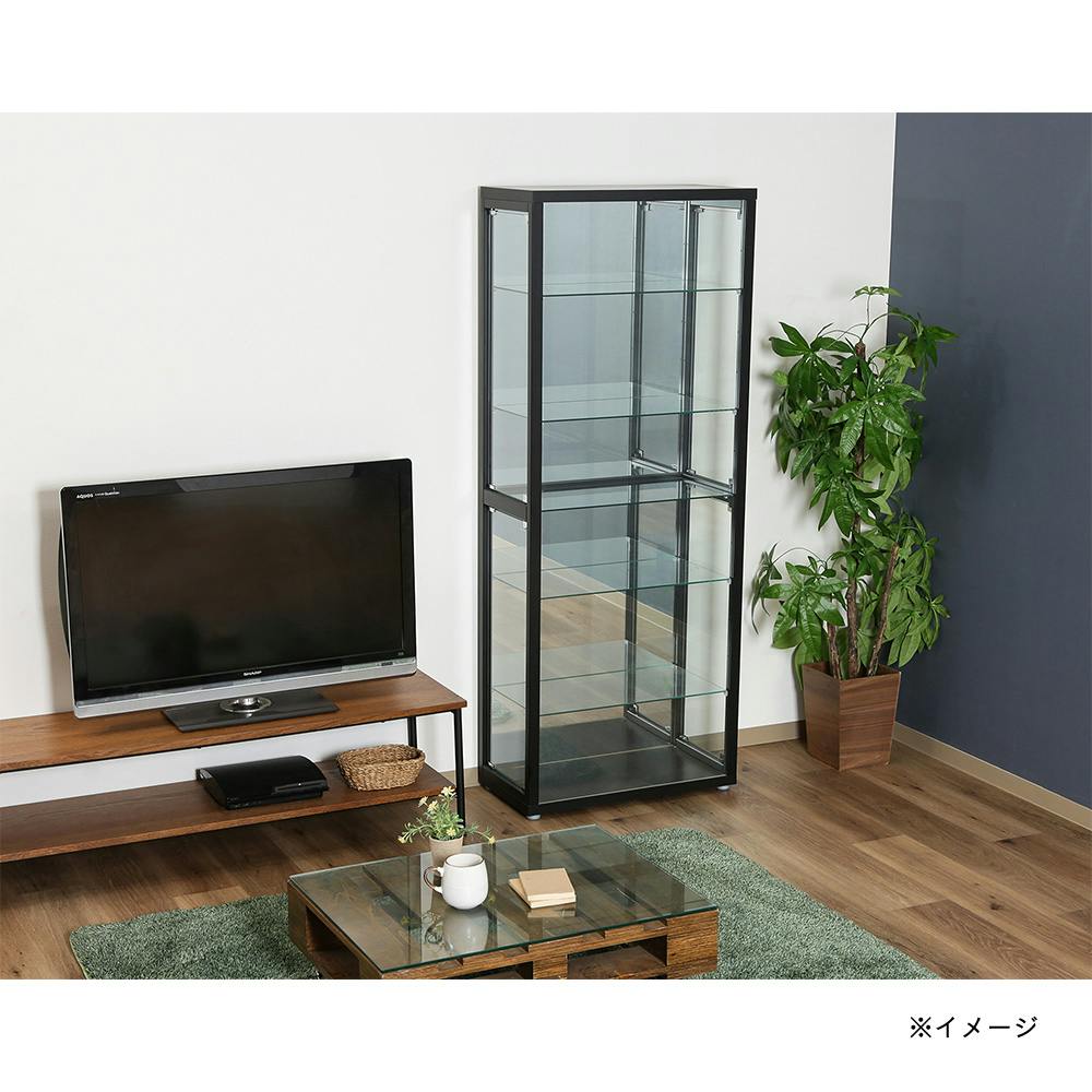 ガラスコレクションケース 6段(4つ扉)【別送品】 | リビング収納