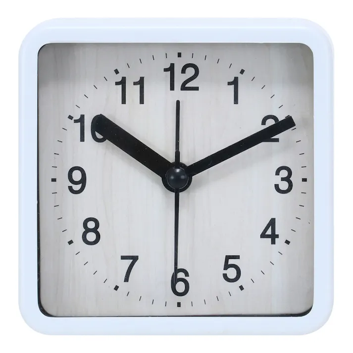 置時計 ウィル スクエア ホワイト