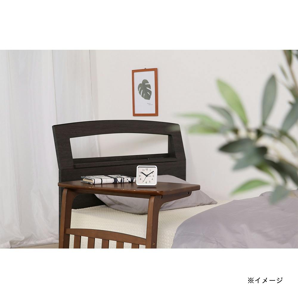 置時計 ウィル スクエア ホワイト | 時計 通販 | ホームセンターのカインズ