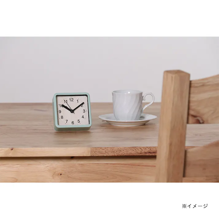 置時計 ウィル スクエア ブラック