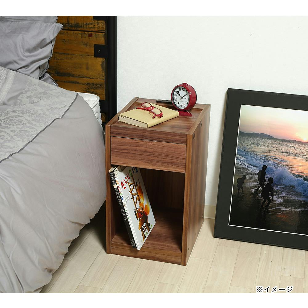 ベッドサイドテーブル BR(コンセント付き)【別送品】 | テーブル・机