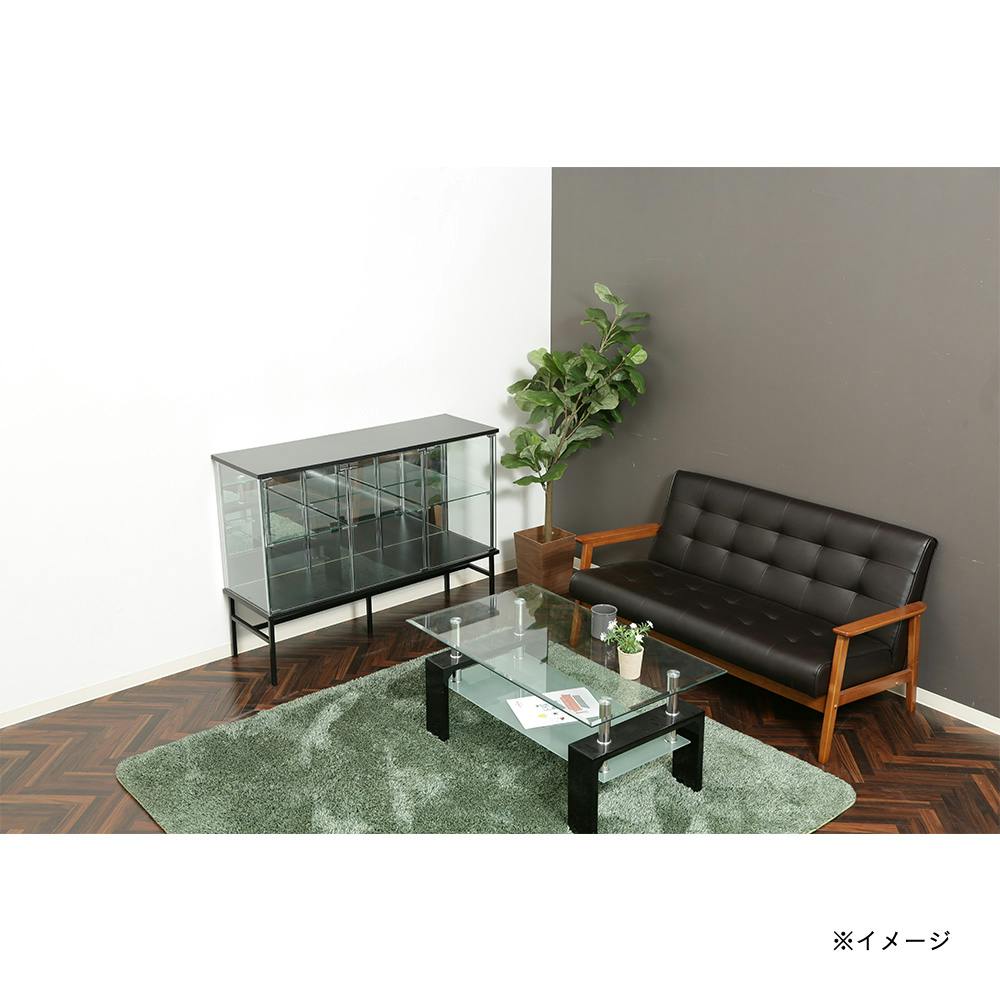 ガラスコレクションボード BK【別送品】 | リビング収納 通販