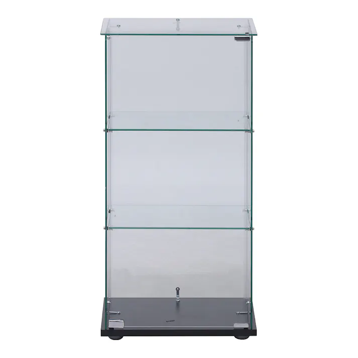 ガラスコレクションケース3段 クリア【別送品】