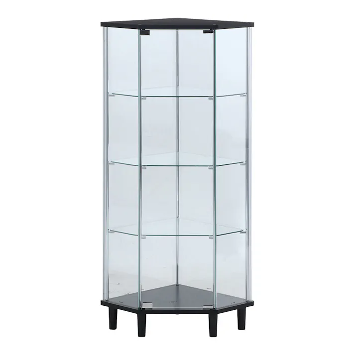 ガラスコレクションコーナーボード BK【別送品】