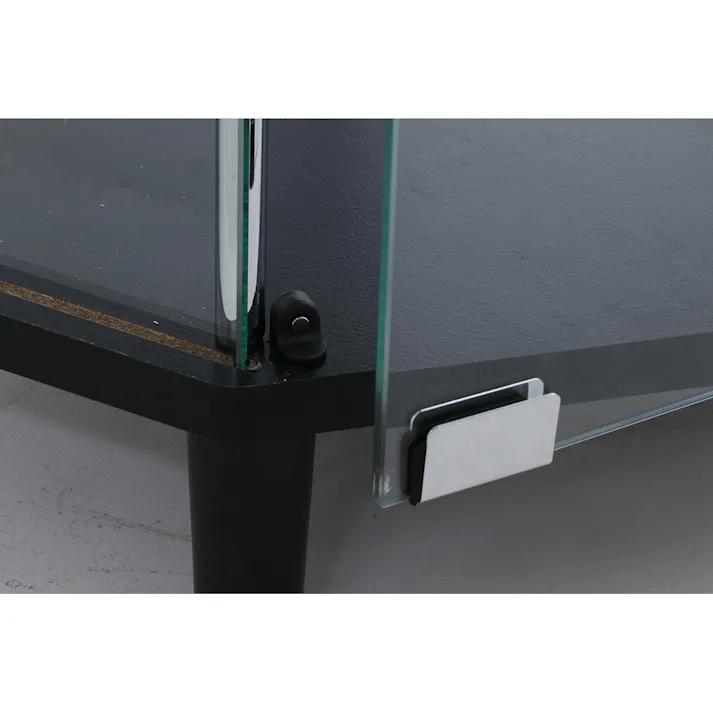 ガラスコレクションコーナーボード BK【別送品】