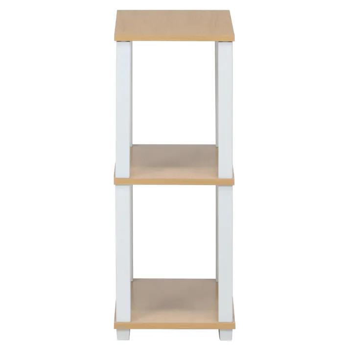 フィット 3段ラック ナチュラル×ホワイト