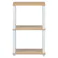 フィット 3段ラック ナチュラル×ホワイト
