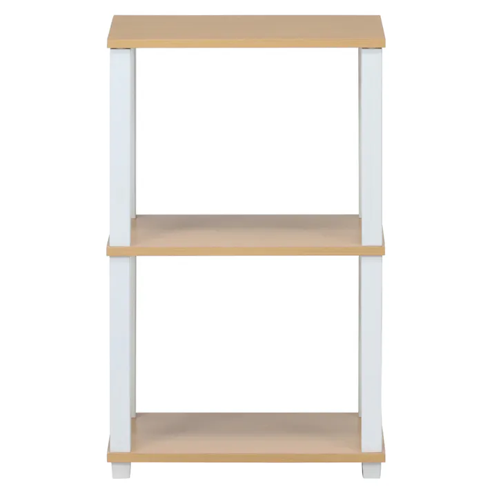 フィット 3段ラック ナチュラル×ホワイト